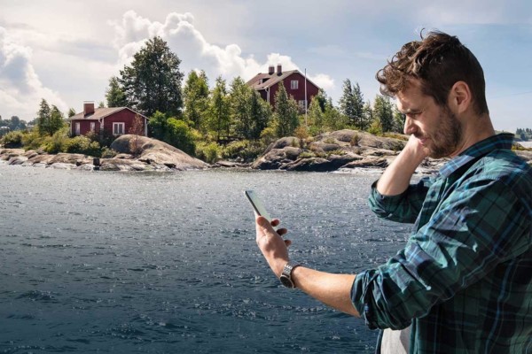 Line Carrierin yritysliittymät tarjoavat kuuluvuuden etätyöläiselle myös mökillä.